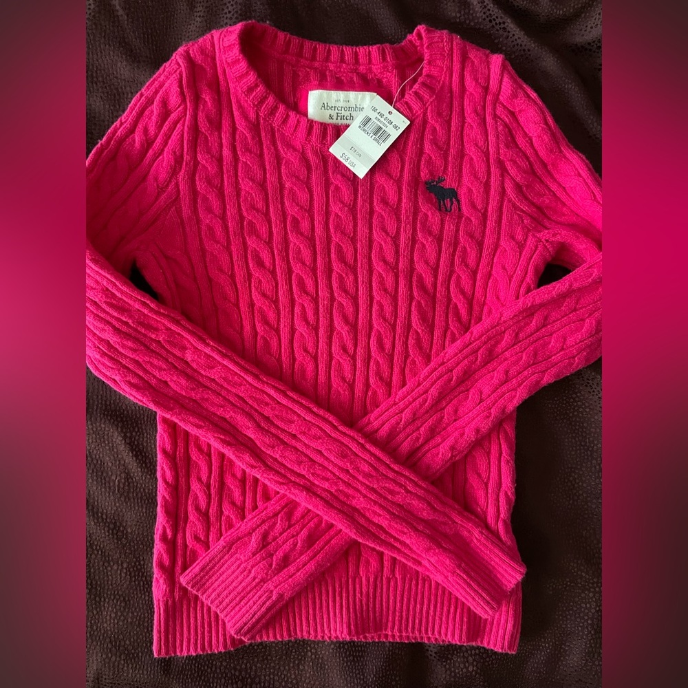 NWT Abercrombie & Fitch Sweater Pink XS A&F